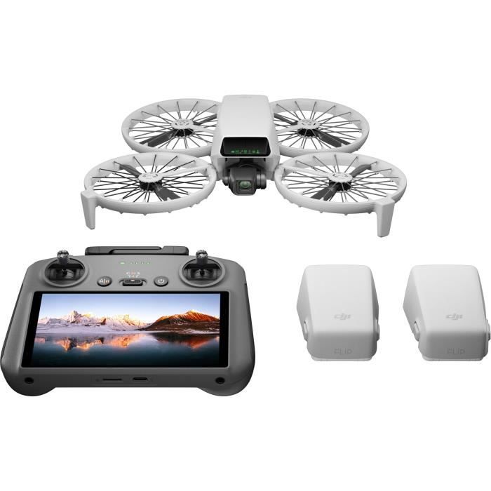 Drone caméra - DJI - Flip Fly More Combo (DJI RC 2) (GL) - Protection d'hélice pliable - CMOS 1/1,3 - 4K/60 ips HDR - 31 min vol