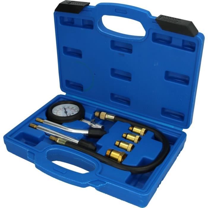 Brilliant Tools - Coffret de contrôle de compression pour moteurs a essence | 8 pcs