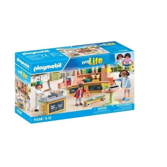 PLAYMOBIL 71538 Fast Food Stand, My Life, 54 pieces, Ages 5 and up
