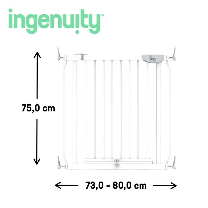 Image secondaire de Barrière de Sécurité Bébé Ingenuity Easy Install - Sans Perçage, 73 à 80 cm