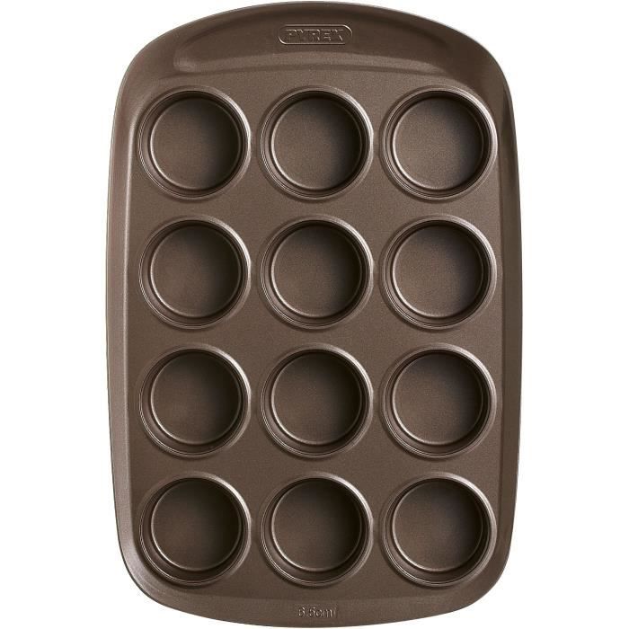 Image secondaire de Moule a muffin - PYREX - 1452002 - En acier carbonne - Antiadhésif - 12 trous