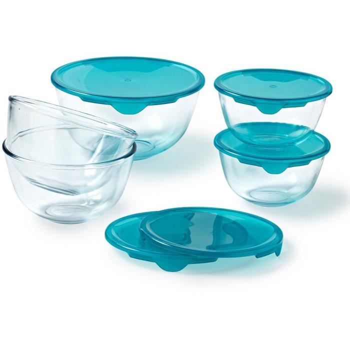 Image secondaire de Lot de 5 jattes avec couvercle - PYREX - 2x 0,5L + 1x 1L + 2x 2L