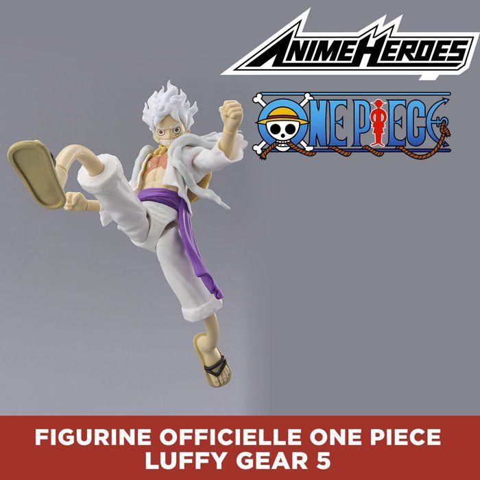 Image secondaire de Figurine Luffy Gear 5 - One Piece - Anime Heroes 17 cm