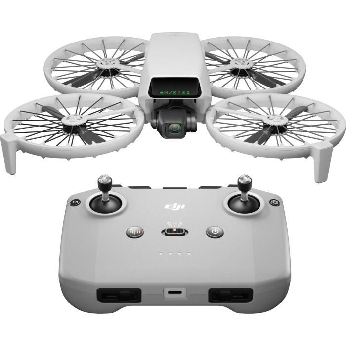 Drone caméra - DJI - Flip (GL) - Protection d'hélice pliable - Suivi IA - CMOS 1/1,3 - 4K/60 ips HDR - 31 min vol