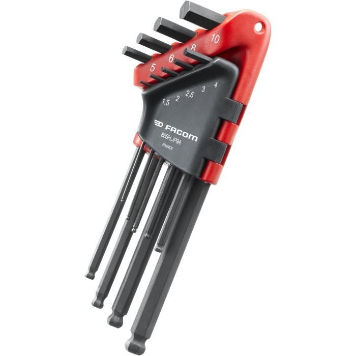FACOM SET DI 9 TASTI MASCHIO LUNGHI A 6 PUNTE