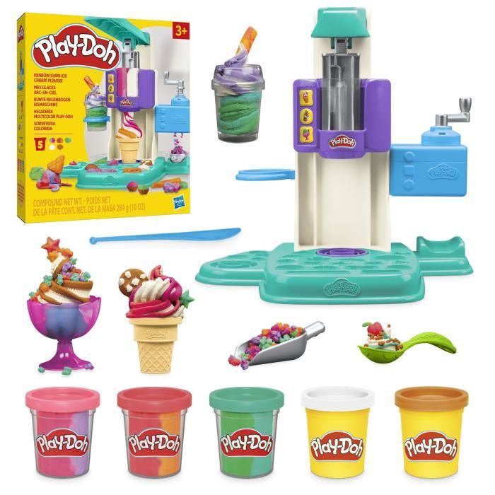 Set gelato Play-Doh My Rainbow con pasta da modellare