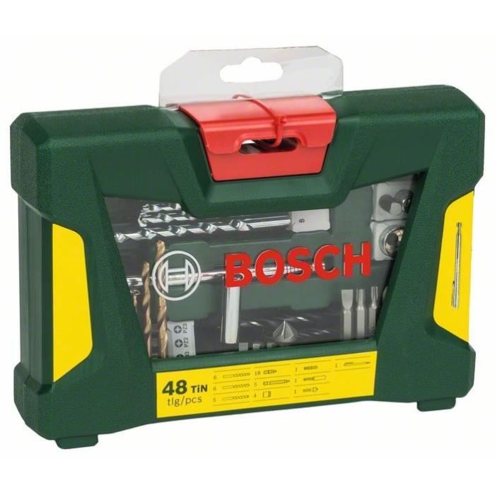 Image secondaire de Coffret V-Line 48 pieces de forets et d'embouts TiN avec tige magnétique - BOSCH