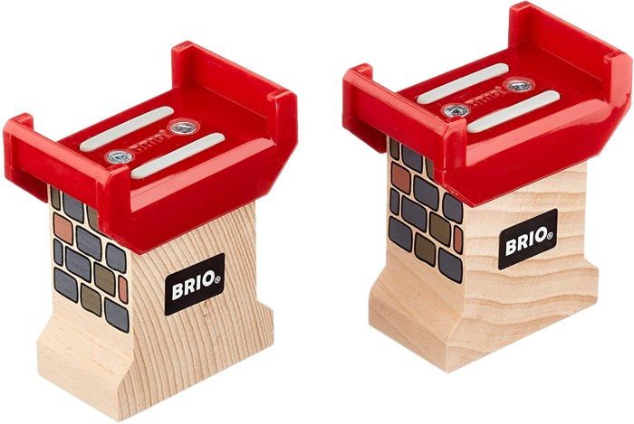 Brio World Supports de Pont - Accessoire pour circuit de train en bois - Ravensburger - Mixte des 3 ans - 33254