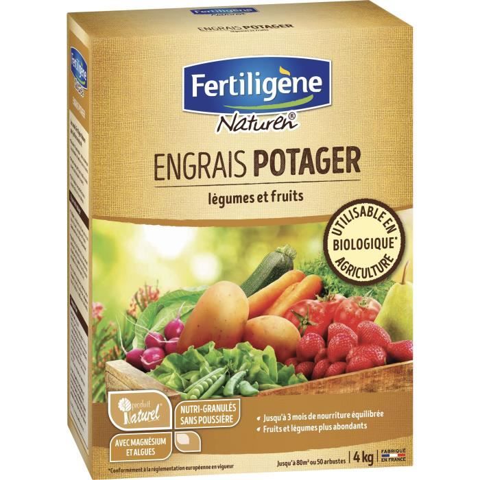 NATUREN Engrais Potager, Légumes et Fruits - 4 kg