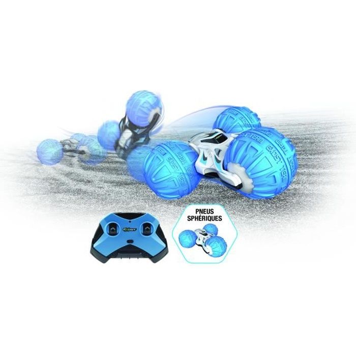 EXOST Voiture telecommandée 360 Tornado Spheric Medium - Look futuriste - Conduite sur 2 faces - 10cm