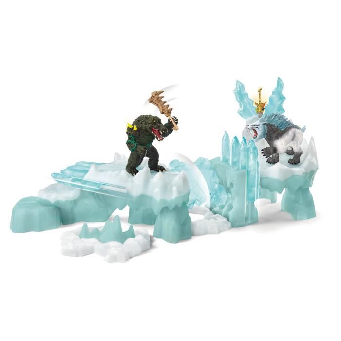 Image secondaire de Coffret Attaque de la forteresse de glace, Tigre a dents de sabre et crocodile de combat, Schleich 42497 Eldrador Creatures, des