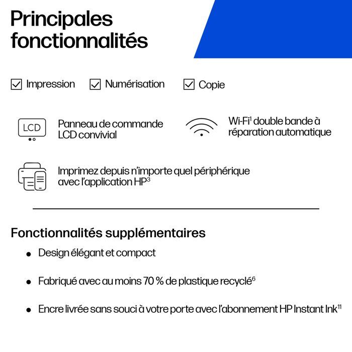 Image secondaire de Imprimante tout-en-un HP DeskJet 2910 avec 3 mois d'Instant Ink