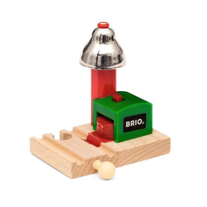 Brio World Signal Cloche Magnetique - Accessoire pour circuit de train en bois - Ravensburger - Mixte des 3 ans - 33754