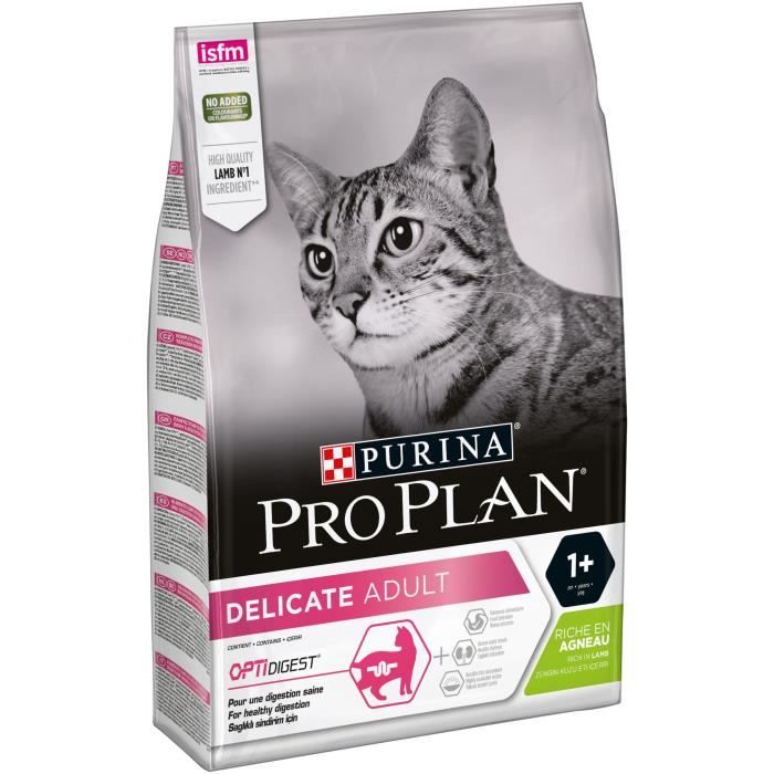 Purina Proplan Delicate OptiRenal Chat Adulte Agneau Croquettes 3kg
