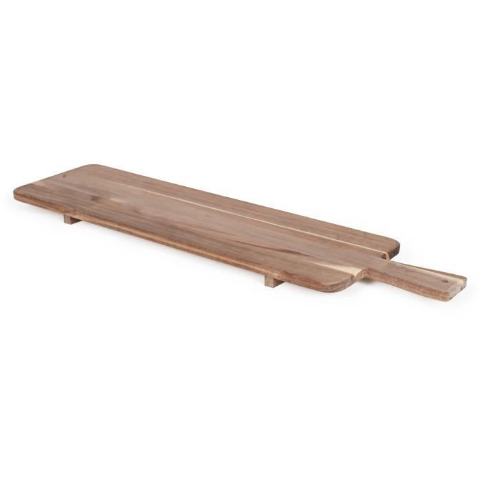 Image secondaire de Planche apéritive - LIVOO - MES151 - Bois d'acacia - 75 cm - Beige