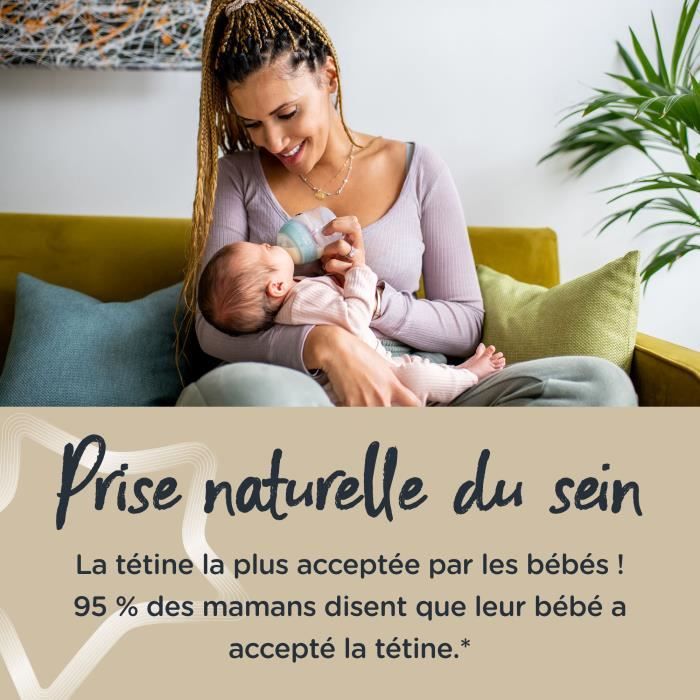Tommee Tippee Biberons Anti-Colique, Systeme de Ventilation Unique, 260 ml, Lot de 6