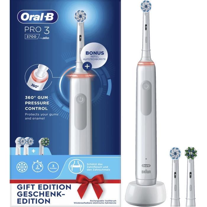 Cepillo de dientes el�ctrico ORAL-B Pro 3 - 80719288 - blanco - inal�mbrico
