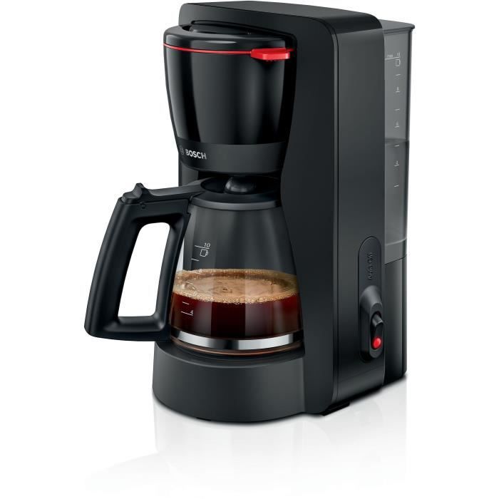 Cafetiere Filtre - BOSCH - TKA2M113 MyMoment - Noire - Capacit� 1,25L - verseuse verre - systeme anti-gouttes