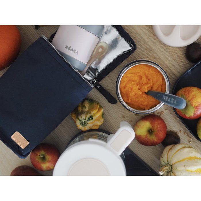 Image secondaire de Pochette Isotherme Bleu Marine pour Repas Bébé - BEABA
