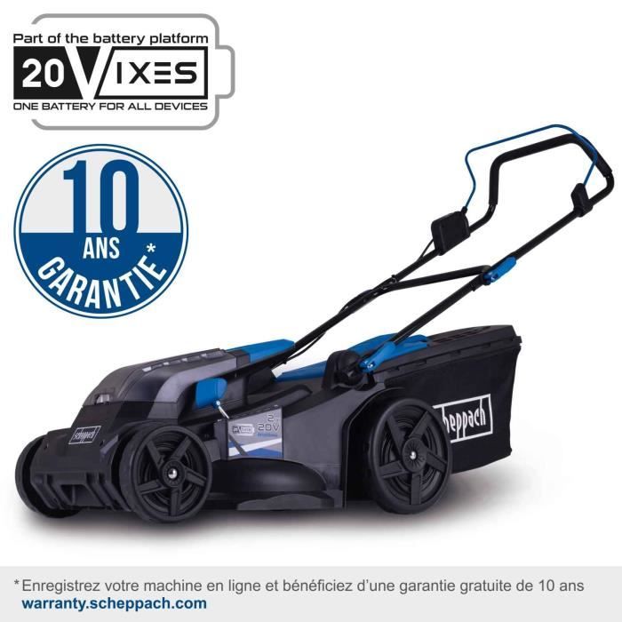 Cortac�sped a bater�a - SCHEPPACH BC-MP430-X - 20V IXES - ancho de corte 43 cm - Mulching - sin bater�a ni cargador