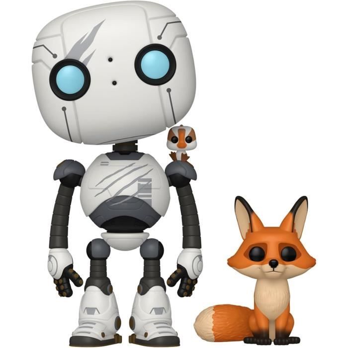 Image secondaire de Figurine Funko Pop! - The Wild Robot - Roz avec Joli-Bec & Escobar - Vinyle 10 cm - Détails soignés