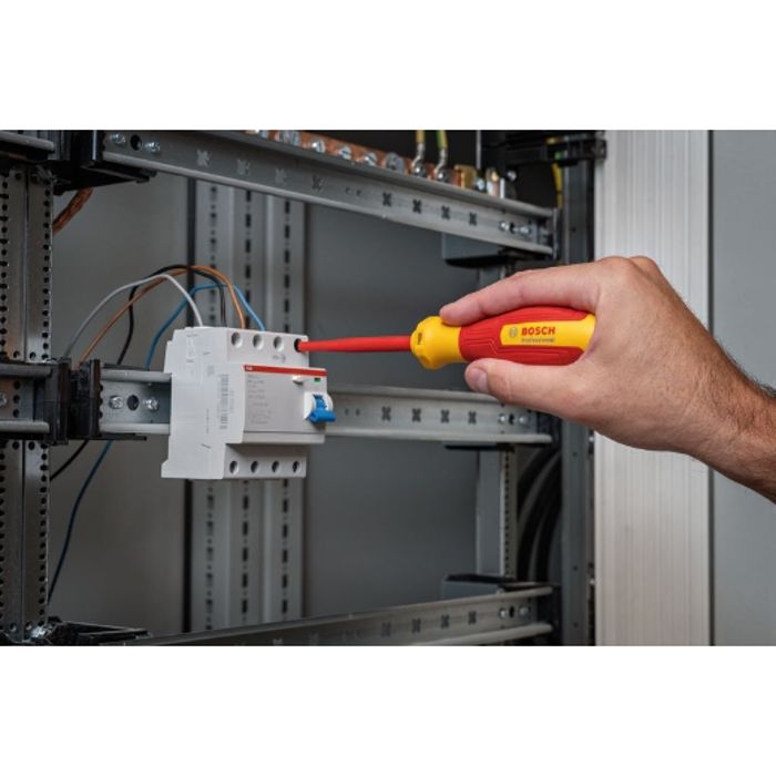 Image secondaire de Tournevis VDE - BOSCH - TX25x100 - Isolé jusqu'a 1000 V - Élastomere thermoplastique - Antidérapant