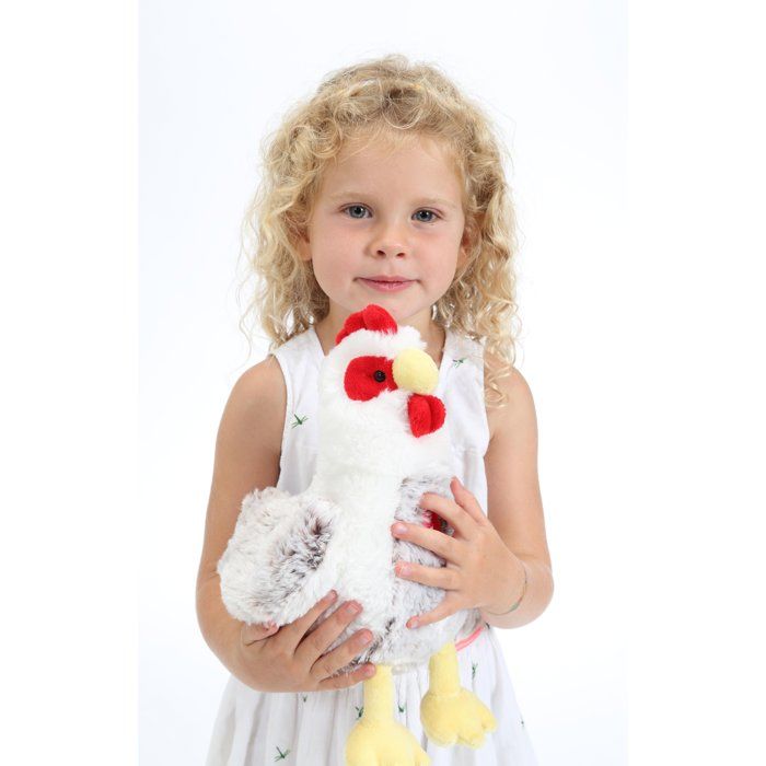 Image secondaire de Poule Sonore en Peluche - GIPSY TOYS - 22 cm - Blanc et Marron