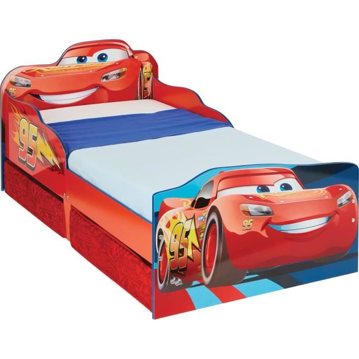 Disney Cars - Lit pour enfants avec espace de rangement sous le lit