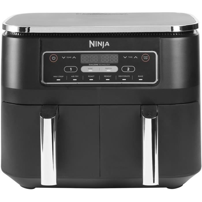 NINJA FOODI AF300EU - Friteuse sans huile�Dual Zone - Fonctions Sync, Match - 6 modes de cuisson - 7,6L - 2400W