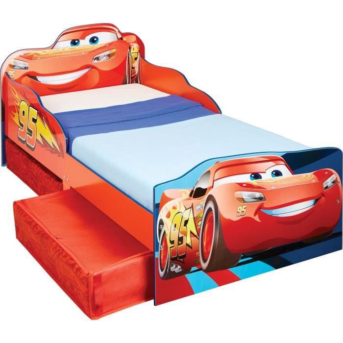 Disney Cars - Lit pour enfants avec espace de rangement sous le lit