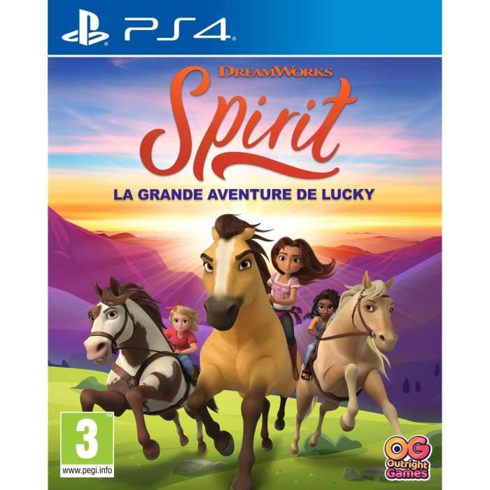 Dreamworks SPIRIT - La Grande Aventure de Lucky Jeu PS4