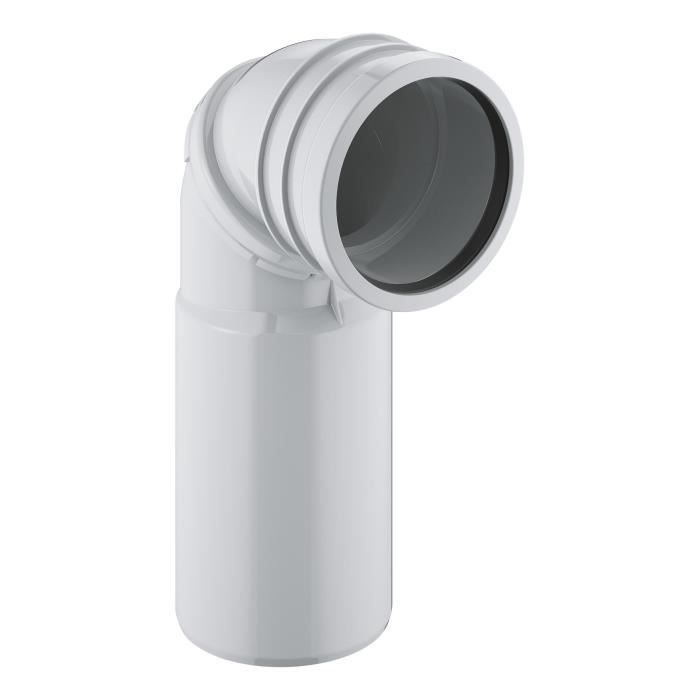 Image secondaire de Pipe d'évacuation WC - GROHE - Orientable 90° - Rapid SL - Pour réservoirs encastrés universels ou les bâtis-supports équipés