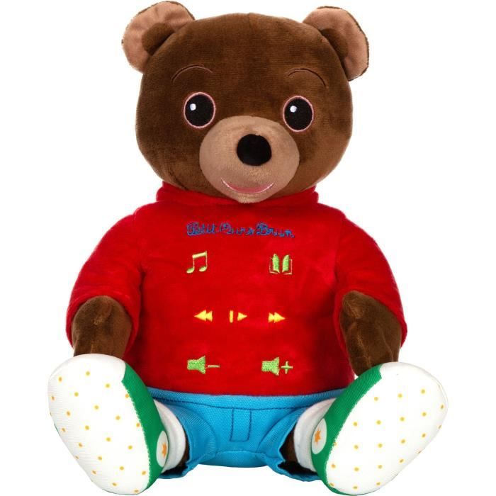 Peluche musicale Petit Ours Brun - GIPSY TOYS - Conteur d'histoires 28 cm