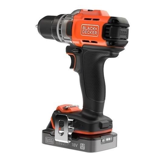 Image secondaire de Perceuse Visseuse Sans Fil 18V avec 2 Batteries et Mallette - BLACK+DECKER