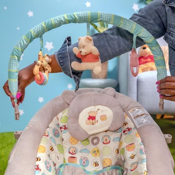 WINNIE L'OURSON Transat bébé - Taupe et vert
