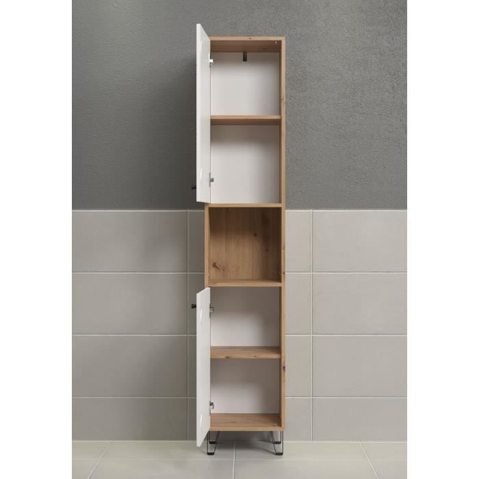 Storage cabinet two doors white brown 36 cm size Touch series