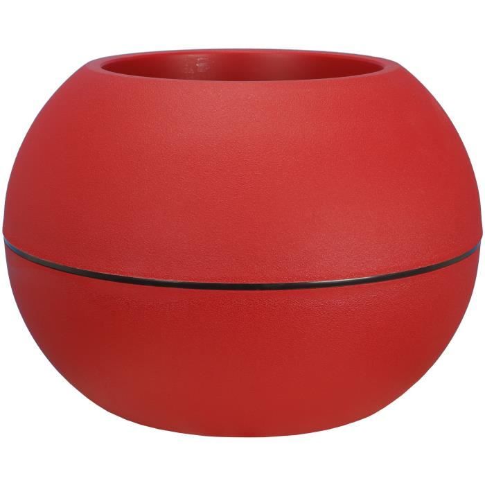 RIVIERA - vaso di fiori a sfera - D40 - rosso