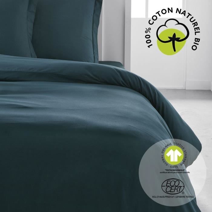 Parure de lit - TODAY - 220 x 240 cm - Coton 100% - Bio - Confort exceptionnel