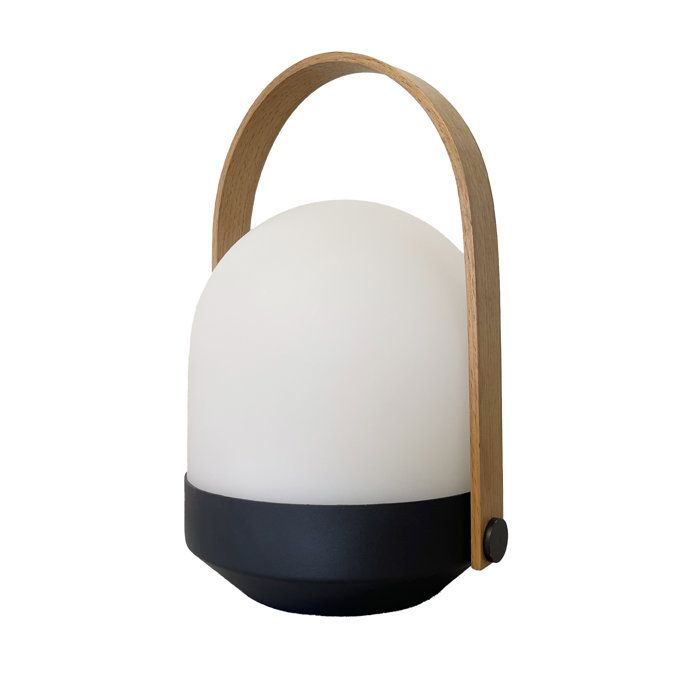 Image secondaire de Baladeuse LED Aura sans fil avec poignée en bambou - LUMISKY