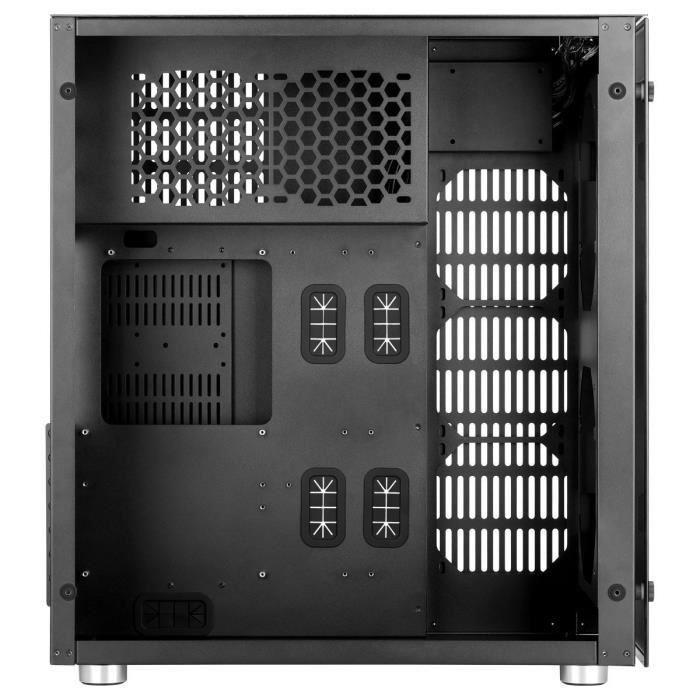 ABKONCORE BOITIER PC R850 Sync - rétro éclairage RGB - Noir - Verre trempé - Format E-ATX (ABKO-RMS-850-SYNC-200F)