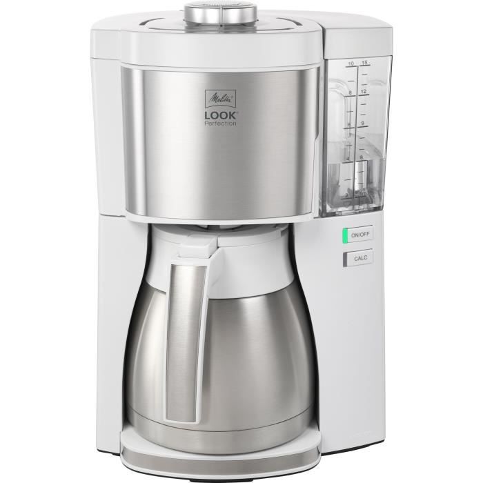 Melitta Coffee Machine - Look V Therm Perfection 1025-15 White/Spazzod Acciaio