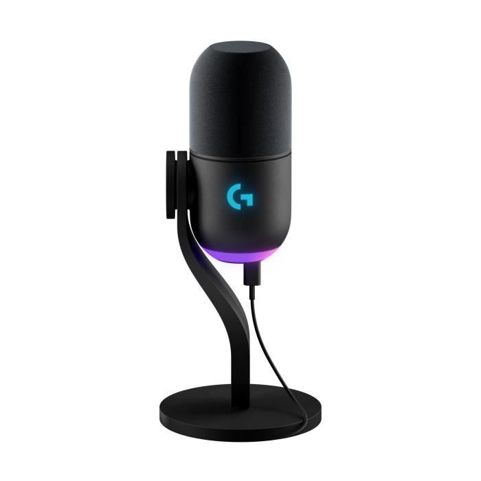 Microphone - Filaire - Logitech G - Yeti GX - Compatible PC et MAC - Noir