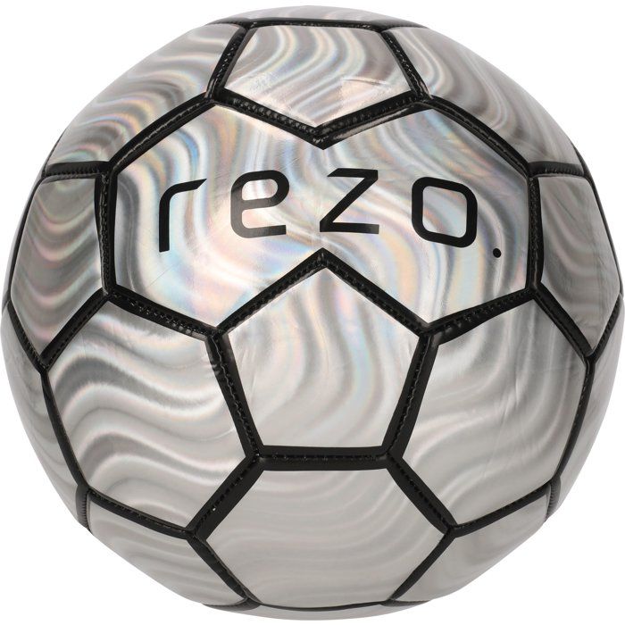 Ballon de Football Lazer Metallic Taille 4 - Gris Brillant
