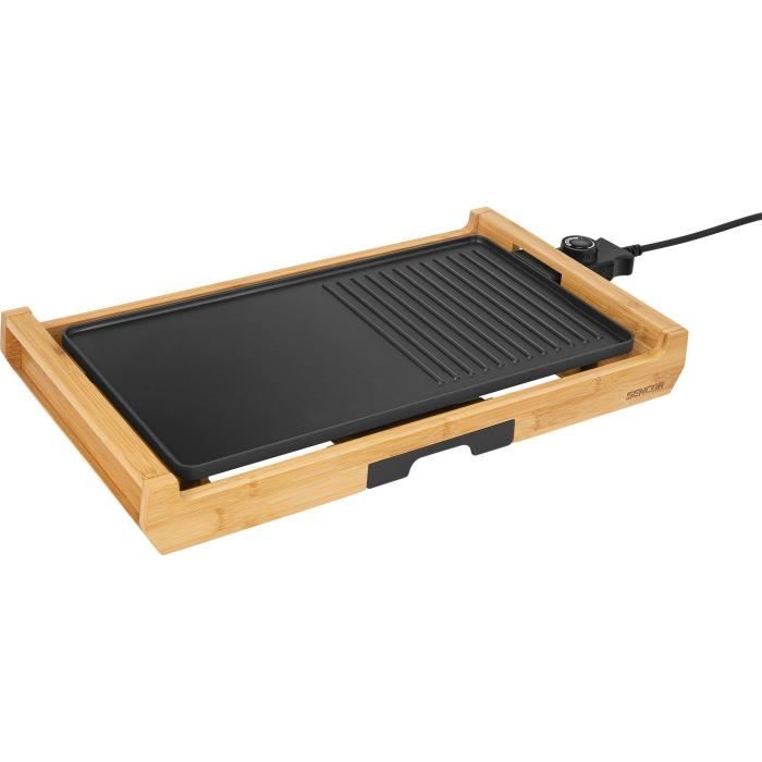Grill �lectrique - SENCOR - SBG 206BK - 1800 W - Noir / Bambour