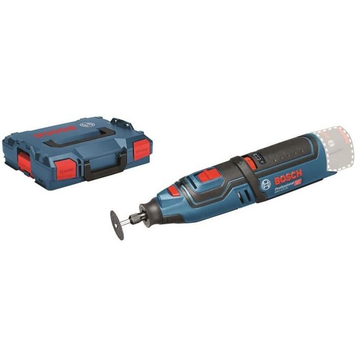 UTENSILE ROTANTE MULTIFUNZIONALE BOSCH PROFESSIONAL a batteria 12V GRO 12V-35 solo Click & Go, L-BOXX