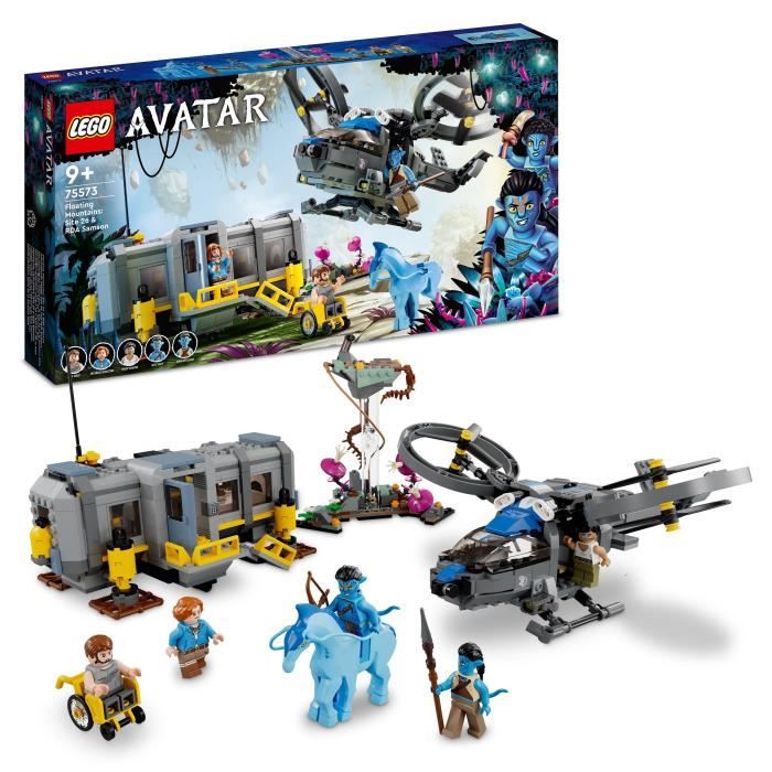LEGO Avatar 75573 Les Montagnes Flottantes : le Secteur 26 et le Samson RDA, Jouet, Figurines