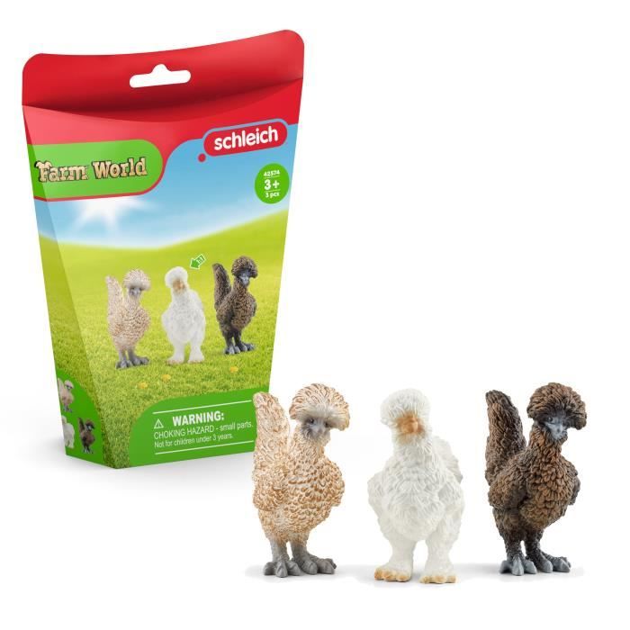 SCHLEICH - Trio de poules - 42574 - Gamme Farm World