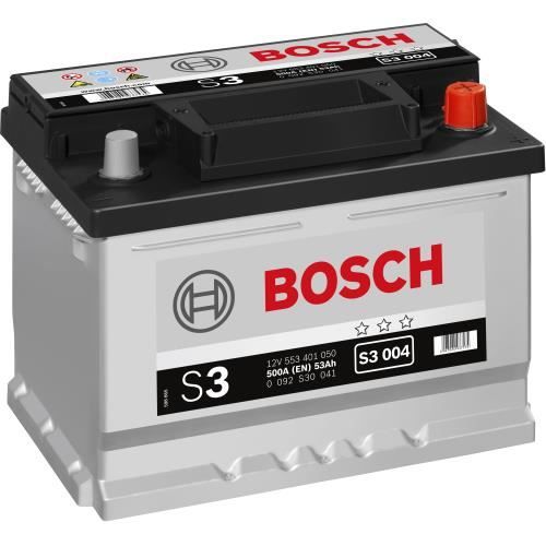 BOSCH Batterie Auto S3004 53Ah 500A / + a droite