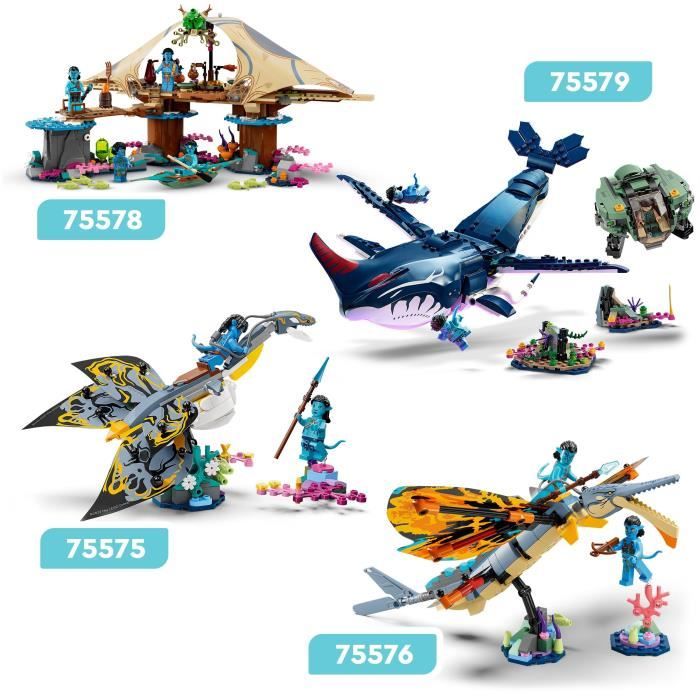 LEGO Avatar 75575 La Découverte de l'Ilu, Jouet, avec Minifigurines, La Voie de l'Eau