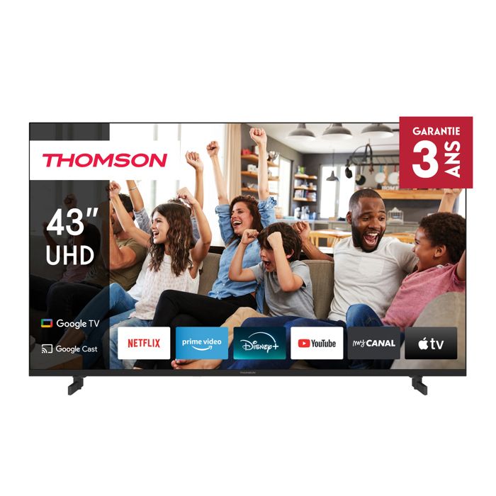 Thomson 43UG4S14 - TV LED da 43” (109 cm) - 4K UHD - Google TV - 2xHDMI 2.0 + 2x HDMI 2.1